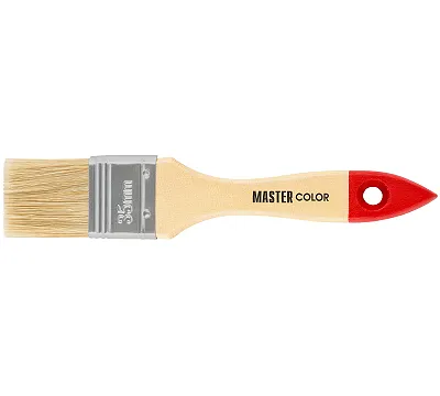 Кисть флейцевая натур. щетина, 55% топс, лакиров.ручка, ширина 35 мм MASTER COLOR