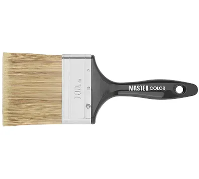 Кисть флейцевая Wood Master, микс из 3-х видов щетины/филамента, 100х22х89 мм MASTER COLOR