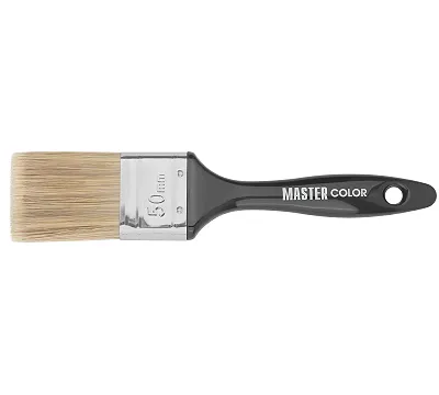 Кисть флейцевая Wood Master, микс из 3-х видов щетины/филамента, 50х18х64 мм MASTER COLOR
