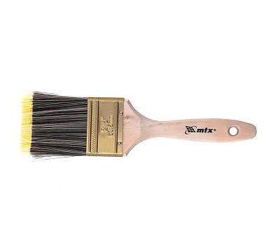 Кисть плоская Golden 2.5", искусственная щетина, деревянная ручка Mtx