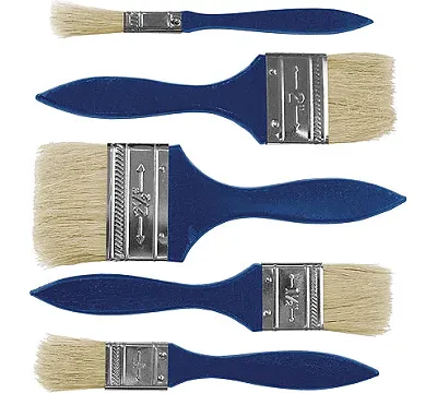 Кисти флейцевые синяя ручка, набор 3 шт.( 1", 1,5", 2" ) FIT