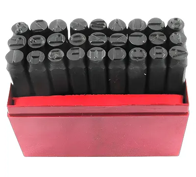 Клейма буквенные 1/8", латинские буквы, сталь CNIC