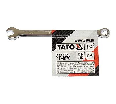 Ключ гаечный комбинированный 1/4" CrV (YT-4870) YATO