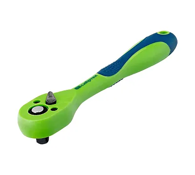Ключ-трещотка 3/8", CrV, 72 зуба, с быстрым сбросом Сибртех