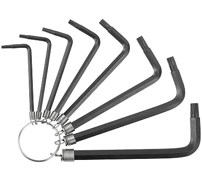 Ключи TORX 8 шт. CrV Т9-Т40 на кольце FIT