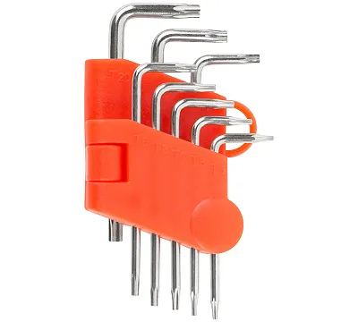 Ключи TORX CrV 8 шт. Т5-Т20, в пластиковом держателе FIT