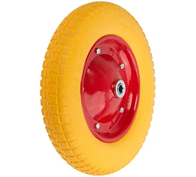 Колесо запасное полиуретановое 330х63х230 мм для тачки 77555 ( PU 3,25"/3,00"-8" ) ( посадка ширина 87 мм, диаметр 16 мм ) FIT