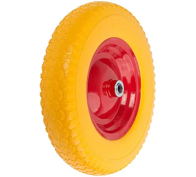 Колесо запасное полиуретановое 380х90х230 мм для тачки 77557 ( PU 4,80"/4,00"-8" ) ( посадка ширина 90 мм, диаметр 20 мм ) FIT