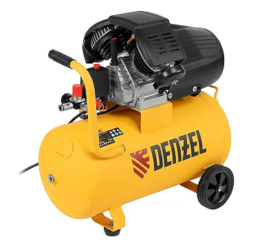 Компрессор поршневой DCV1800/50, коаксиальный DENZEL 58168