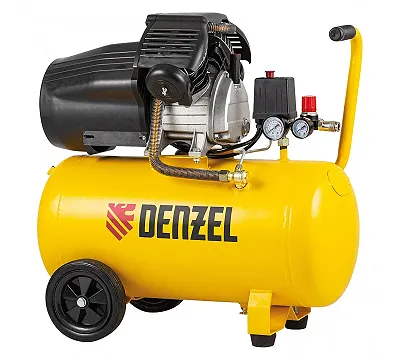 Компрессор поршневой DCV2200/50, коаксиальный DENZEL 58167