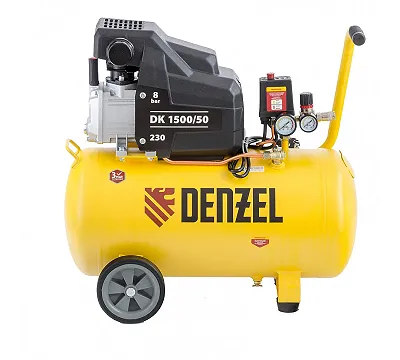 Компрессор поршневой DK1500/50, Х-PRO, коаксиальный DENZEL 58064