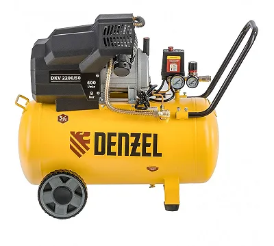 Компрессор поршневой DKV2200/50, Х-PRO, коаксиальный DENZEL 58083