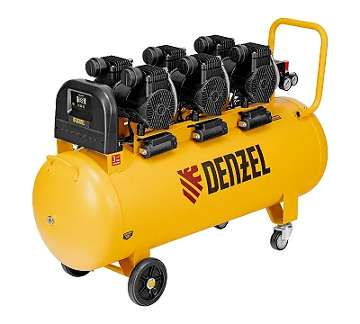 Компрессор поршневой DLP 4500/150, коаксиальный, безмаслянный DENZEL 58146