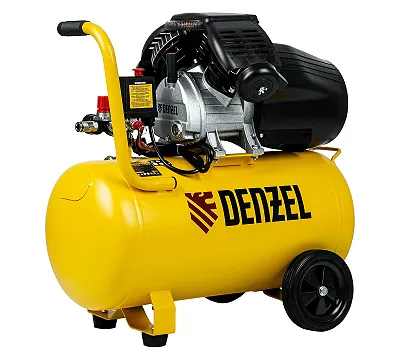 Компрессор воздушный DCV2200/50, прямой привод, 2.2 кВт, 50 литров, 380 л/мин Denzel