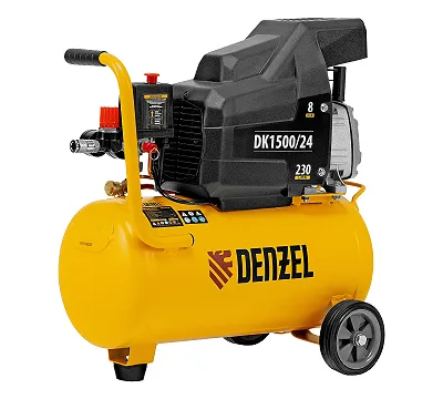 Компрессор воздушный DK1500/24, Х-PRO 1.5 кВт, 230 л/мин, 24 л Denzel