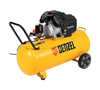Компрессор воздушный DKV2200/100, Х-PRO 2.2 кВт, 400 л/мин, 100 л Denzel