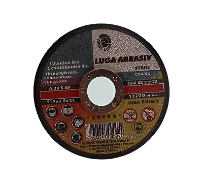 Круг отрезной армированный 115x2,5x22 мм армированный по металлу LUGA ABRASIV
