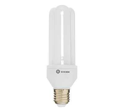 Лампа компактная люминесцентная, дуговая, 20 W, 2700K, E27, 8000ч Stern