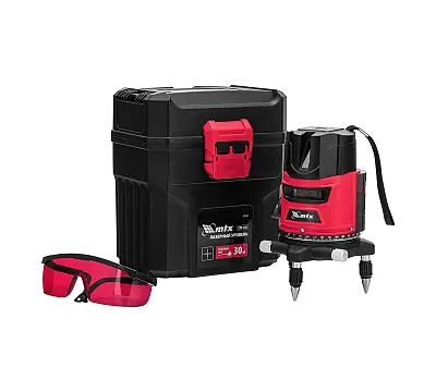 Лазерный уровень CRX-30R, 30 м, красный луч, батарейки, резьба 5/8" MTX