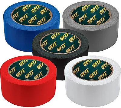 Лента клейкая универсальная армированная Ductape, белая, 48 мм х 10 м FIT