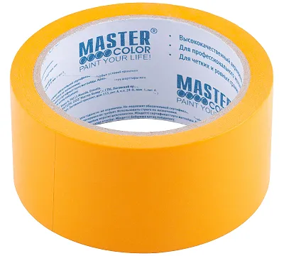 Лента малярная желтая, для внутренних работ, 48 мм x 25 м MASTER COLOR