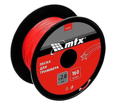 Леска для триммера звезда 2,0 мм х 160 м, на катушке MTX