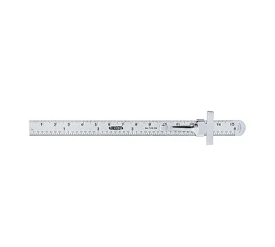 Линейка 150 мм карманная с ползунком INSIZE 7119-150