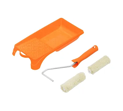 Малярный набор для фасадных работ: кювета 150 мм х 290 мм и мини-валик 110 мм Сибртех