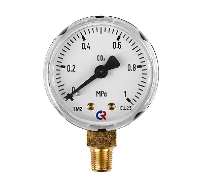 Манометр 1/8", 50 мм, 1,0 МПа, радиальный, углекислота РОСМА 001.050.914
