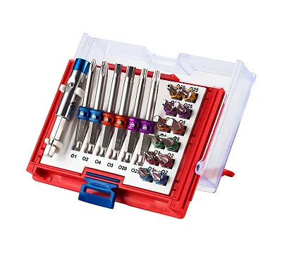 МАСТАК Набор вставок (бит) 1/4", TORX, HEX, PZ, PH, SLOT, 19 предметов 058-10019C