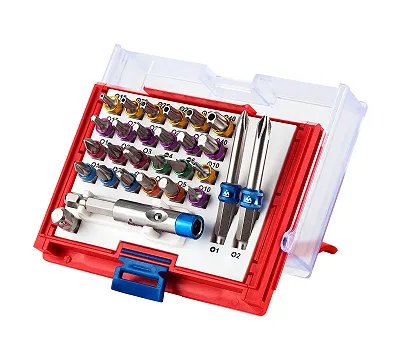 МАСТАК Набор вставок (бит) 1/4", TORX, HEX, PZ, PH, SLOT, 28 предметов 058-11028C