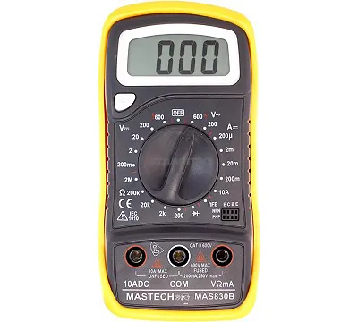 MASTECH Мультиметр цифровой, обрезиненный корпус MAS830B