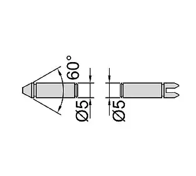 Наконечник для измерения внутренней винтовой резьбы 5.5-7.0 мм / 4.5-3.5TPI, M60° INSIZE 7321-T16