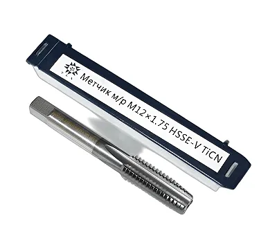 Метчик М12,0 (1,75) м/р.HSSЕ-V (GV3) покрытие TiCN ISO 529 TLX
