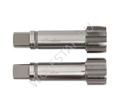 Метчик трубный м/р G1 3/4" к-т 2шт. P6М5/М2 ГОСТ 3266 WOLFSTAR