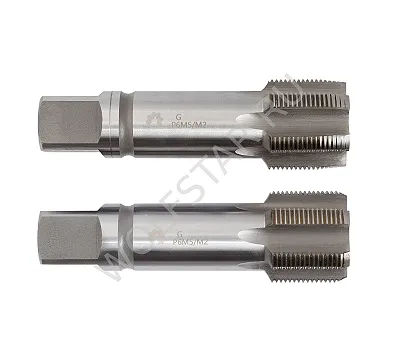 Метчик трубный м/р G1 3/8" к-т 2шт. P6М5/М2 ГОСТ 3266 WOLFSTAR