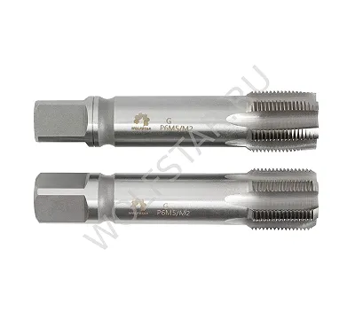 Метчик трубный м/р G5/8" к-т 2шт. P6М5/М2 ГОСТ 3266 WOLFSTAR