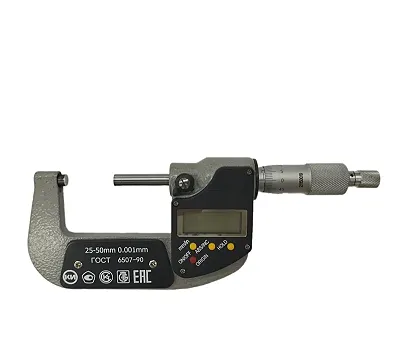 Микрометр цифровой МКЦ 25-50 (0,001) КТ2 КРИН ГОСТ 6507-90 с поверкой