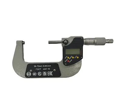 Микрометр цифровой МКЦ 50-75 (0,001) КТ2 КРИН ГОСТ 6507-90 с поверкой