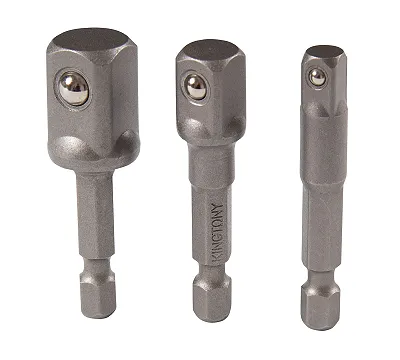 Набор адаптеров для торцевых головок, 1/4">1/4", 3/8", 1/2", 3 предмета KING TONY 9103PR