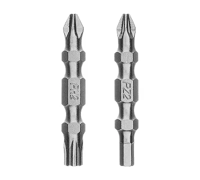 Набор бит двухстор., PH2-T30х45 мм, PZ2-H4х45 мм, сталь S2, 2 шт. Gross