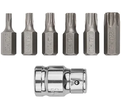 Набор бит TORX 7 шт. CrV FIT