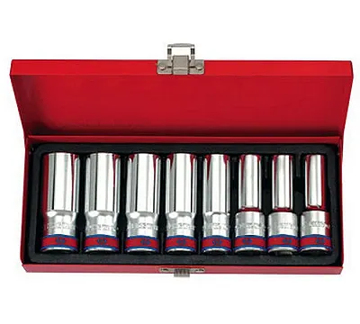 Набор головок торцевых 1/2", двенадцатигранные, 1/2"-15/16", 8 предметов KING TONY