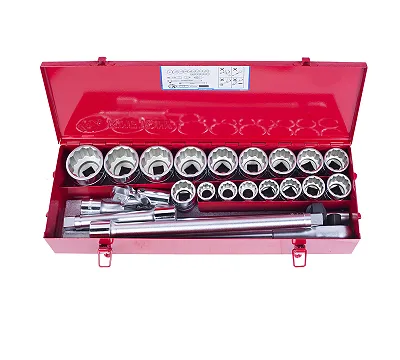 Набор головок торцевых 3/4", двенадцатигранные, 7/8"-2", 23 предмета KING TONY 6023SR