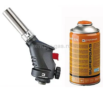 Набор горелка газовая 1060 и баллон 576 KEMPER 1060 KIT