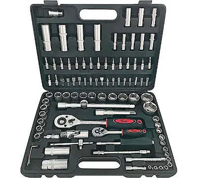Набор инструмента автомобильный 94 шт. CrV 1/2"+1/4" КУРС