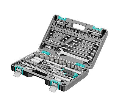 Набор инструментов, 1/2", 1/4", CrV, пластиковый кейс 82 предмета Stels