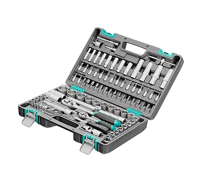 Набор инструментов, 1/2", 1/4", CrV, пластиковый кейс 94 предмета Stels