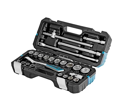 Набор инструментов, 1/2", CrV, 120 зубьев, 24 предмета Gross
