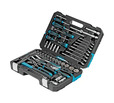 Набор инструментов, 1/4", 1/2", CrV, 120 зубьев, 76 предметов Gross